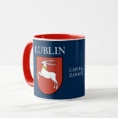 Lublin Pologne Crest Mug (Devant gauche)