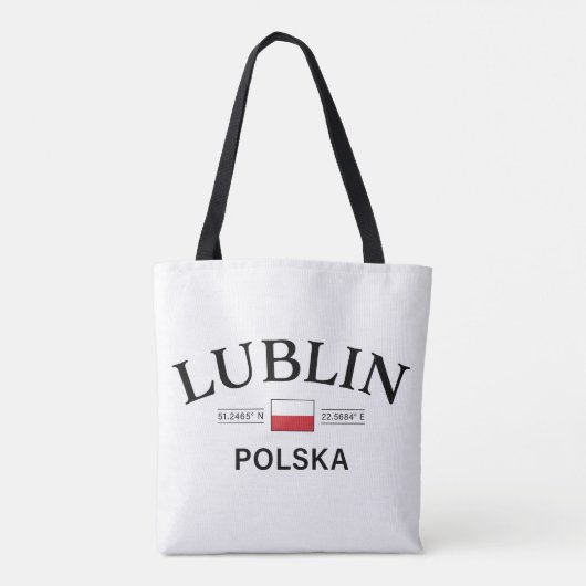 Lublin Polska (Polen) Poolse coördinaten Draagtas (Achterkant)
