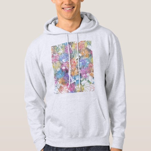 Lubumbashi DR Congo City Map Hoodie (Voorkant)