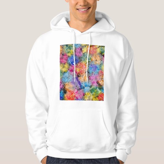 Lubumbashi DR Congo City Map Hoodie (Voorkant)