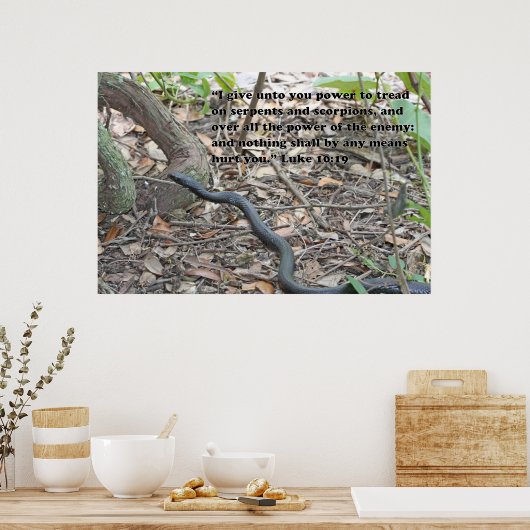 Luc 10:19 Ecriture Poster (Cuisine)