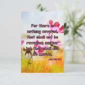 Luc 12:2 KJV Bible Verse Pic Appartement Carte de (Debout devant)