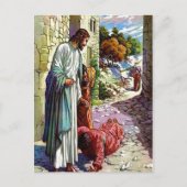 Luc 17:11-19 Dix Lepers Carte postale nettoyée (Devant)