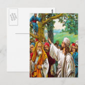 Luc 19:1-10 Jésus économise une carte postale coll (Devant / Derrière)