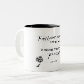 Luc 1:37 La Foi Ne Fait Pas De Mug Écriture  (Devant gauche)