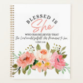 Luc 1:45 Béni est Elle Écriture Florale (Devant)