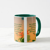 Luc 21:15 KJV Bible Verse Pic Mug Deux Tons (Devant droit)