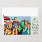 Luc 2:14 Carte religieuse de Noël photo (Devant / Derrière)