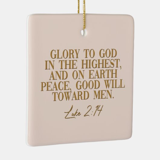 Luc 2:14 ornement de Noël (Droite)
