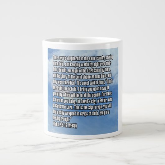 Luc 2:8-12 WEBU Mug (Devant)