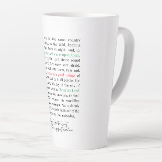Luc 2:8 - 14 Tall Coffee Mug (Angle droit)
