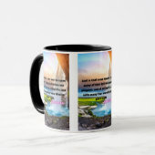 Luc 7:21 KJV Bible Verse Pic Mug Deux Tons (Devant gauche)