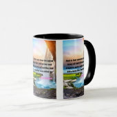Luc 7:21 KJV Bible Verse Pic Mug Deux Tons (Devant droit)