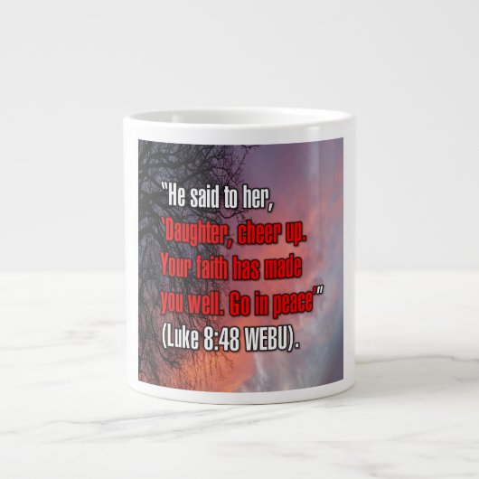 Luc 8:48 WEBU Mug (Devant)