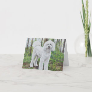 Luc la carte de note d'or d'art de chien de