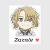 Luca Kaneshiro Chibi Smiling Sticker (Feuille)