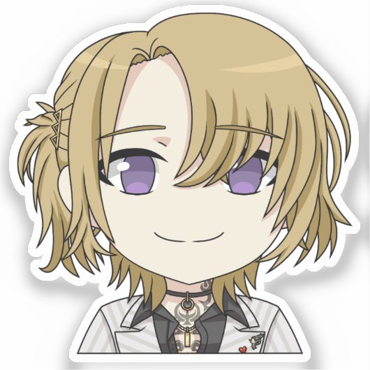 Luca Kaneshiro Chibi Smiling Sticker (Recto)
