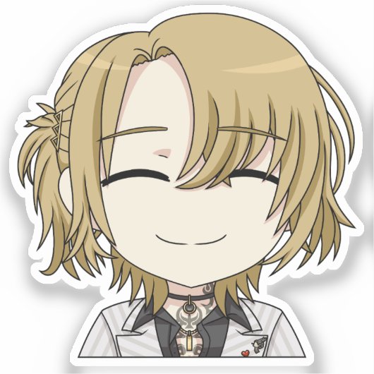 Luca Kaneshiro Smiling Chibi Sticker (Recto)