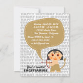 Luca Kids Party Invitation Kaart (Achterkant)