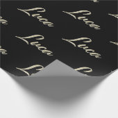 Luca Prénom Nom du papier cadeau (Coin)