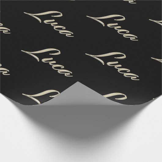 Luca Prénom Nom du papier cadeau (Coin)