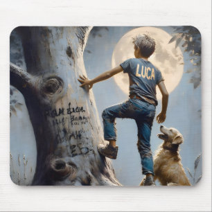 LUCA ~ Verjaardag Golden Retriever ~ Mousepad Muismat