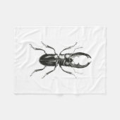 Lucanus Metallicus Beetle Fleece Deken (Voorkant (Horizontaal))