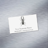 Lucanus Metallicus Beetle Magnetisch Visitekaartje (Voorbeeld)