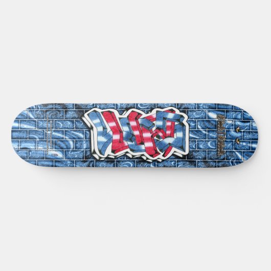 Lucas 03 ~ Custom Graffiti Art Pro Skateboard (Horz)
