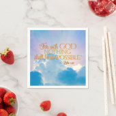 Lucas 1:37 Aangepaste servetten (Insitu)
