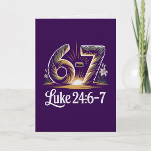 Lucas 24 6-7 Pasen kaart Hij Is Opgestaan Schriftu