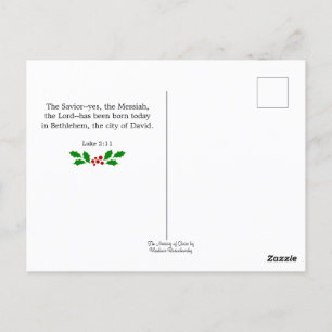 Lucas 2-11, Kerstmis geschrift, Briefkaart