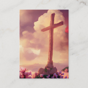 Lucas 9:23-24 KJV Kaarten - Clean Old Rugged Cross Visitekaartje