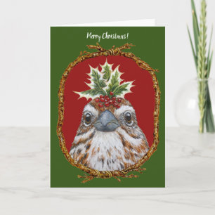 Lucas de zanglijster kerstkaart kaart