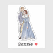 Lucas en Julia Custom-Cut Vinyl Sticker (Vel)
