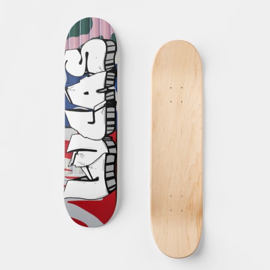 Lucas Graffiti Custom Personalized Cool Skateboard (Recto)