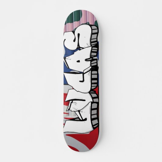 Lucas Graffiti Custom Personalized Cool Skateboard (Voorkant)