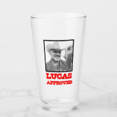 LUCAS HEEFT HET GOEDGEKEURD! GLAS (Voorkant)