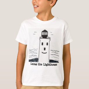Lucas, het T-shirt van de vuurtoren voor jongens e