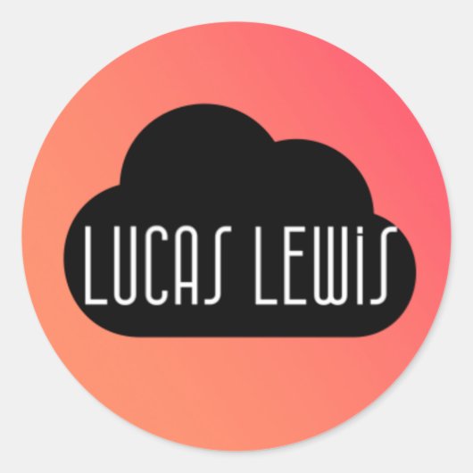Lucas Lewis Logo Sticker (Voorkant)