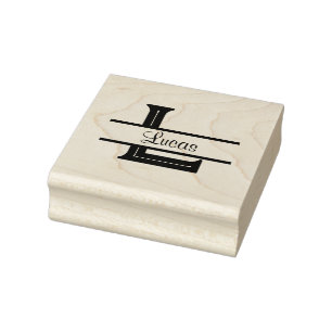 Lucas Name Stamp & Monogram Stamp Rubberstempel