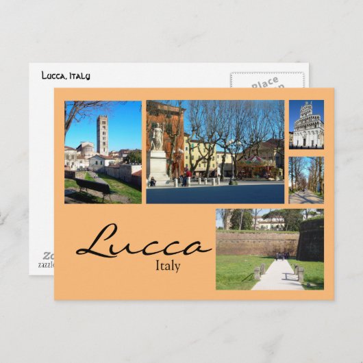 Lucca Collage Briefkaart (Voorkant / Achterkant)