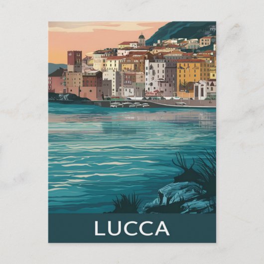 Lucca Italië Briefkaart (Voorkant)