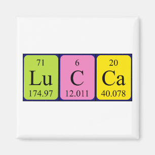Lucca periodieke table name magnet magneet