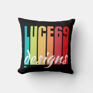 "LUCE69 DESIGN" logo Guitar Pick Kussen
