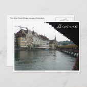 lucerne bridge uitzicht briefkaart (Voorkant / Achterkant)