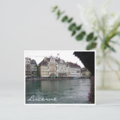 lucerne chapelbrug briefkaart (Staand voorkant)