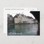 lucerne chapelbrug briefkaart (Voorkant / Achterkant)
