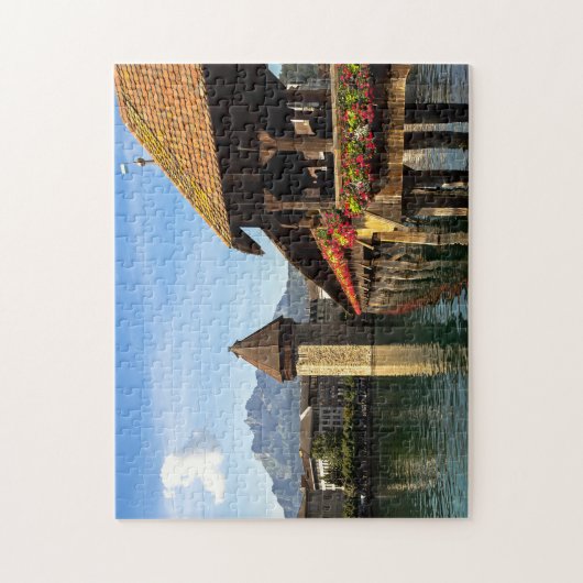 Lucerne Covered Bridge Jigzaag Puzzle Legpuzzel (Verticaal)