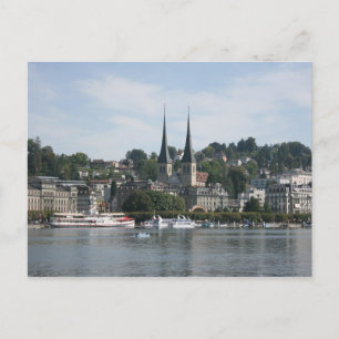 Lucerne-meer, Vierwaldstattersee, Zwitserland Briefkaart